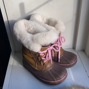 London Fog size 9 kids snow boots